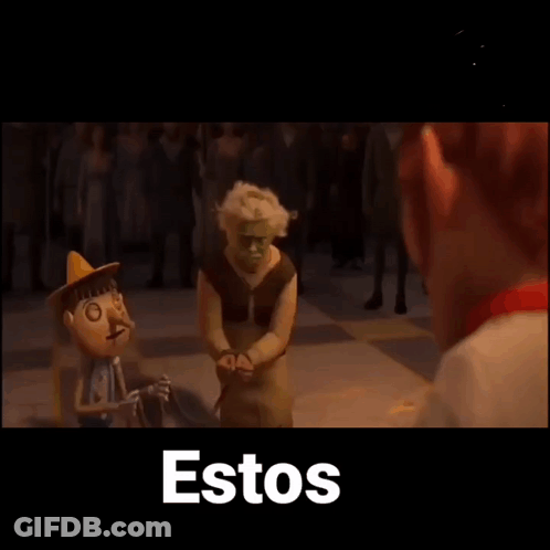 Two Cartoon Characters Saying Son Manosos GIF