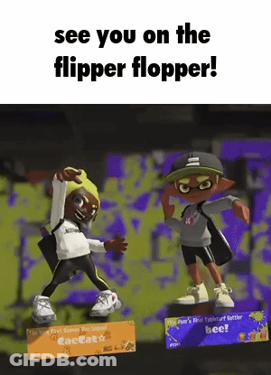 Two Cartoon Characters See You On The Flipper Flopper GIF