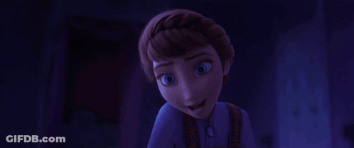 Two Cartoon Characters Sitting On Bed Looking At Something GIF