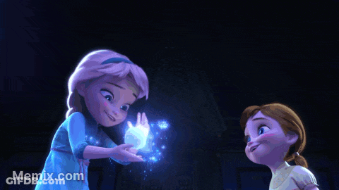 Two Cartoon Characters Standing Together Memix.com GIF