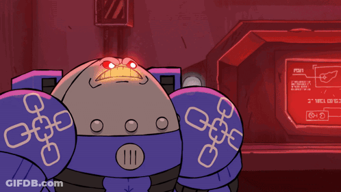 Two Cartoon Characters Standing With Caption I Am Your Captiaaiiiinnn GIF