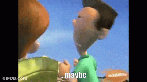 Two Cartoon Characters Talking Maybe GIF