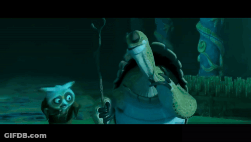 Two Cartoon Characters When It Is Agitated GIF