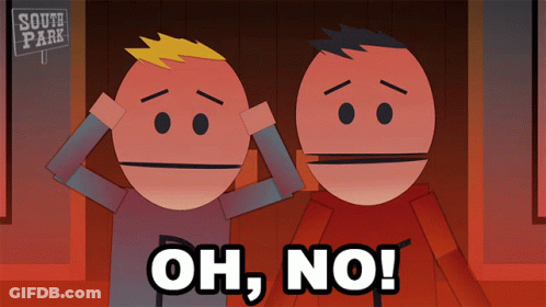 Two Cartoon Characters With South Park Sign GIF