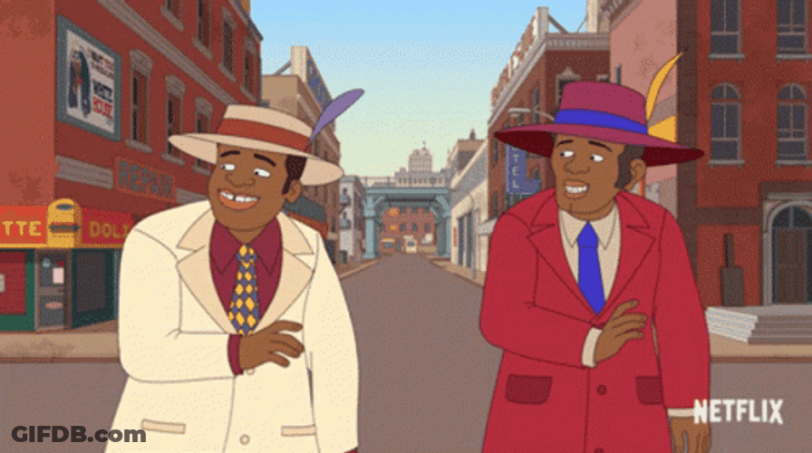 Two Cartoon Pimp Guys GIF