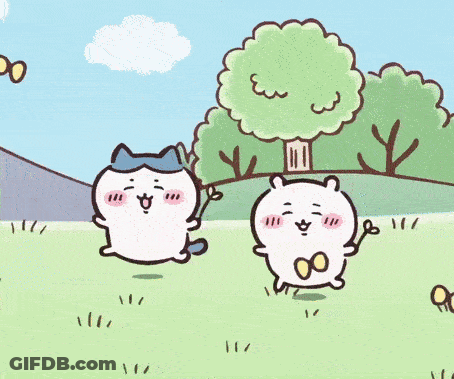 Two Cats Dancing In Field GIF