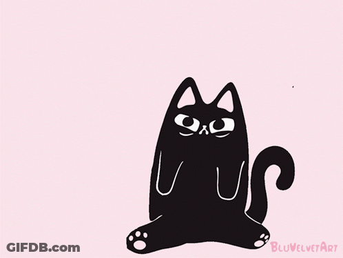 Two Cats Hugging Bluvelvetart GIF