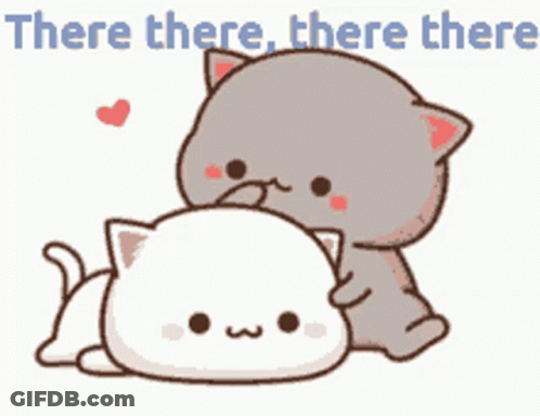 Two Cats Hugging There There There GIF