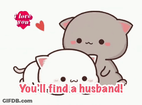 Two Cats Hugging You'll Find A Husband GIF