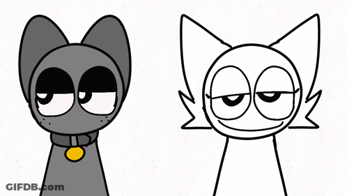 Two Cats, One With Yellow Collar GIF