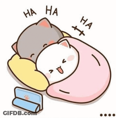 Two Cats Sleeping GIF