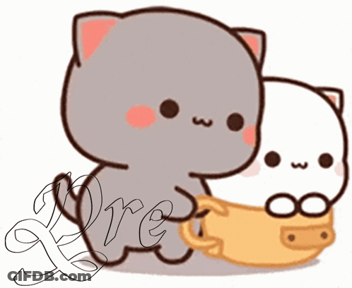 Two Cats With Ore GIF