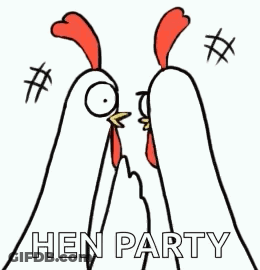 Two Chickens Hen Party GIF