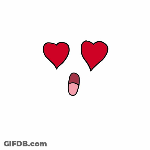 Two Connected Red Hearts GIF