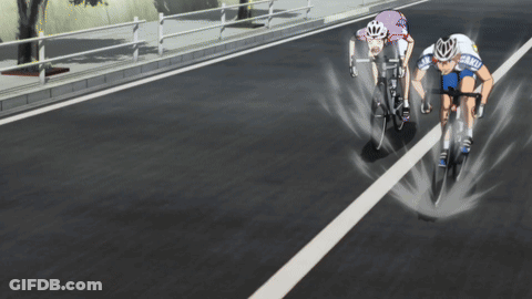 Two Cyclists Racing One With Tokyo Jersey GIF