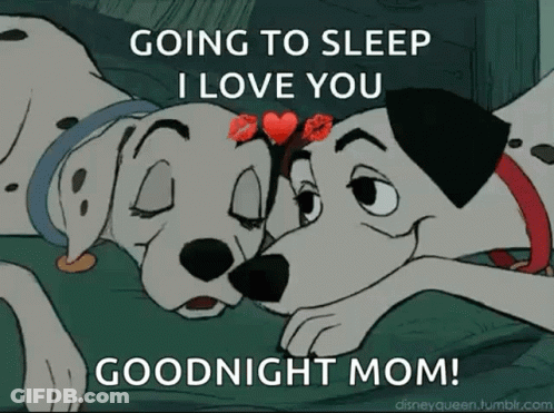 Two Dalmatians Laying On Bed GIF