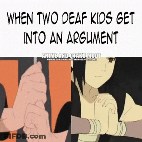 Two Dead Kids Naruto Hand Signs GIF