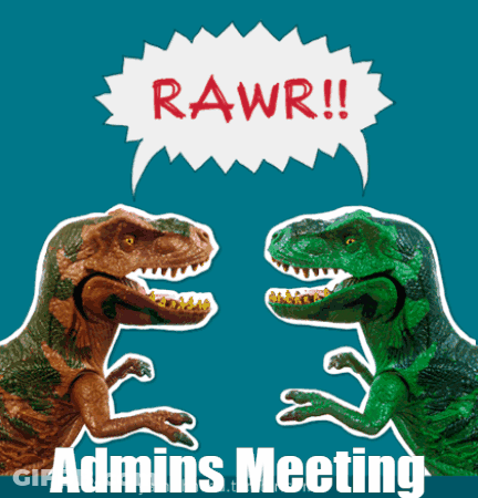 Two Dinosaurs Saying Rawr GIF