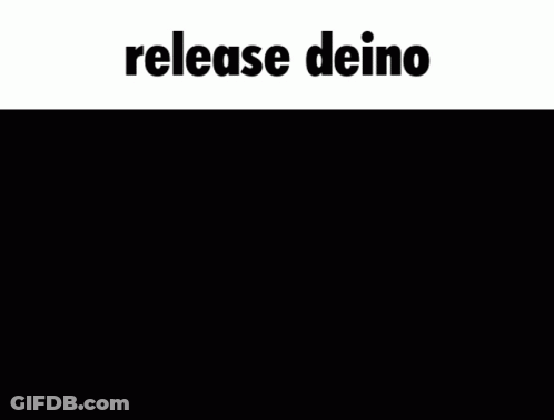 Two Dinosaurs With Release Deino GIF