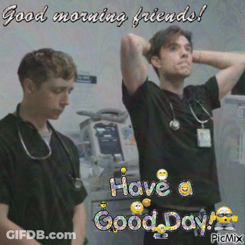 Two Doctors Good Morning Friends Have A Good Day GIF