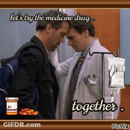 Two Doctors Trying Medicine Together GIF