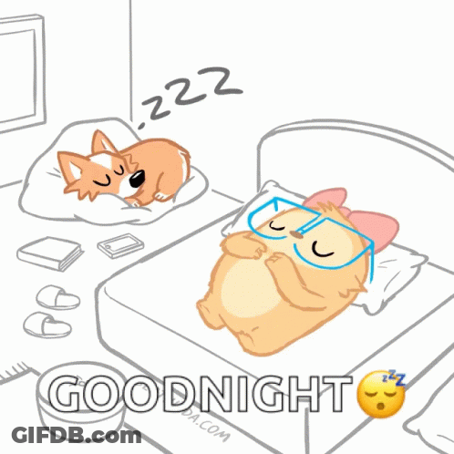 Two Dogs Sleeping Snore Goodnight GIF