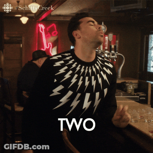 Two Drinks On Bartender GIF