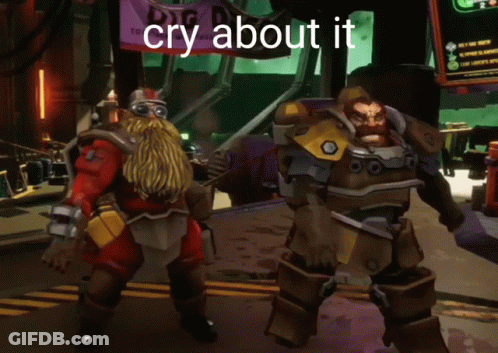 Two Dwarves Cry About It GIF