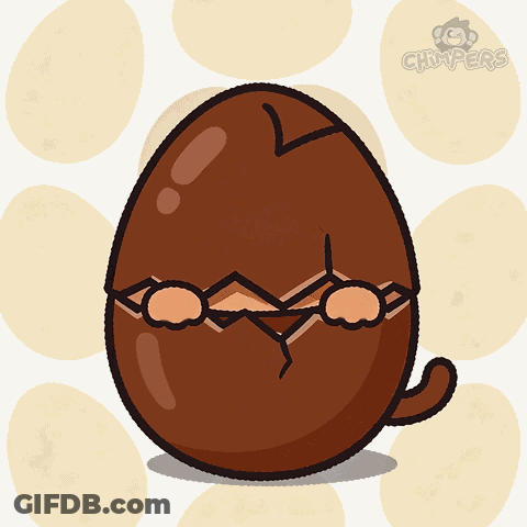 Two Eggs Being Cooked In Frying Pan Saying Making Eggs GIF