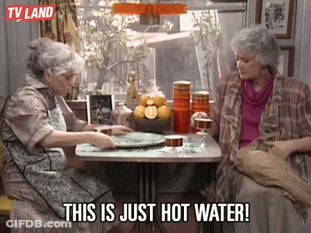 Two Elderly Women This Is Just Hot Water GIF