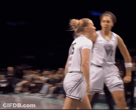 Two Female Basketball Players Number 23 GIF