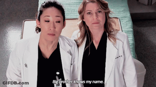 Two Female Doctors One Saying Big Brother Knows My Name GIF