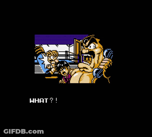 Two Fighters With C-Groove Text GIF