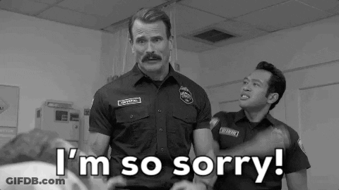 Two Firefighters In Hospital Room GIF
