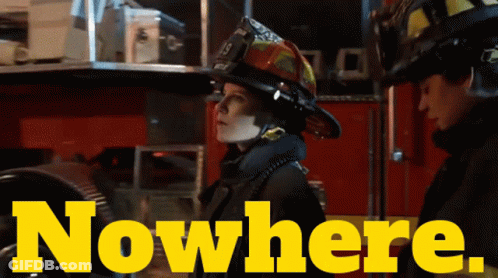 Two Firefighters With Nowhere In Yellow GIF