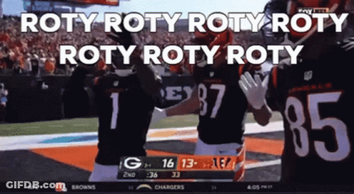 Two Football Players Celebrating Touchdown Rody Rody Rody GIF