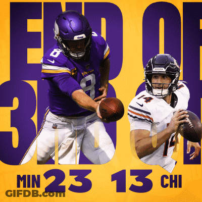 Two Football Players End Of Min 23 13 Chi On Yellow GIF