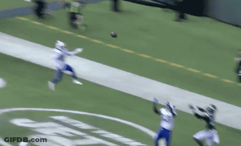 Two Football Players Fighting Number 5 Jersey GIF