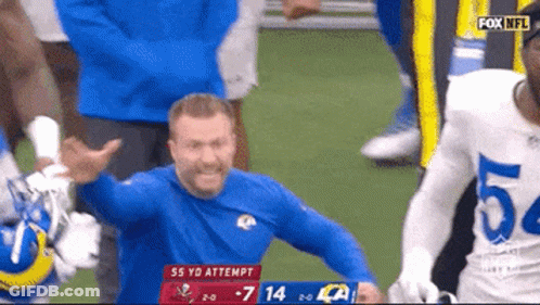 Two Football Players In Red Jerseys With Bosa 97 GIF