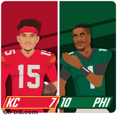 Two Football Players KC 7 10 PHI GIF