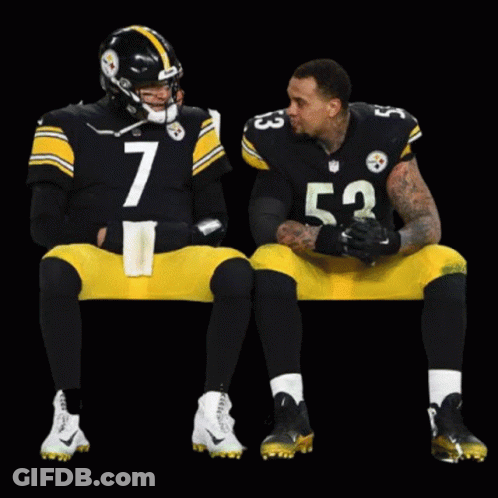 Two Football Players Roethlisberger Jersey GIF