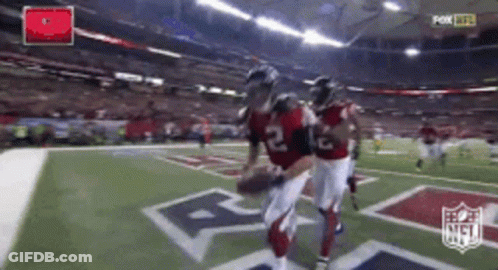 Two Football Players Running With Number 2 GIF