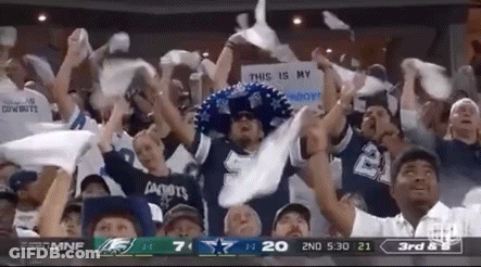 Two Football Players Standing On Field GIF