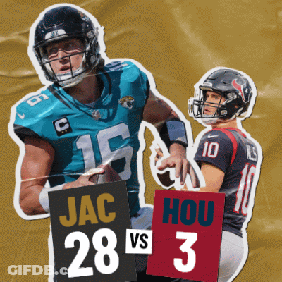 Two Football Players Standing Together One With Number 15 GIF