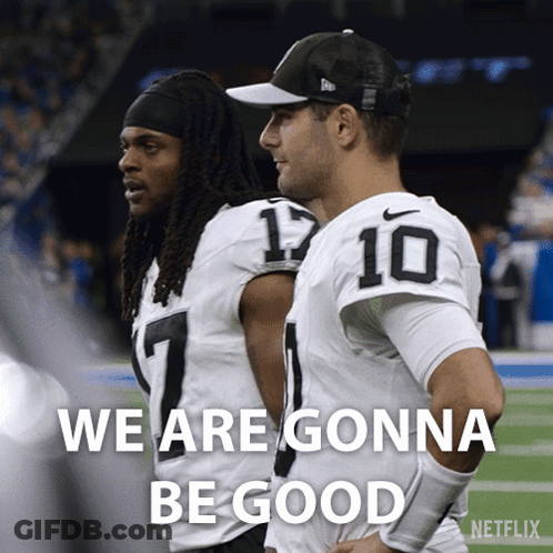 Two Football Players We Are Gonna Be Good GIF