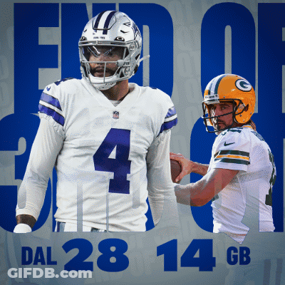 Two Football Players With Dal 28 14 Gb Behind Them GIF