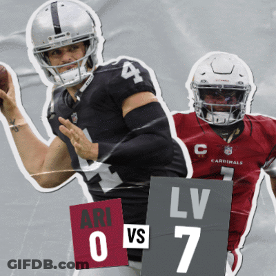 Two Football Players With Sign Ari 0 Vs 7 GIF