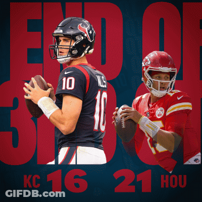 Two Football Players With The Number 10 On Their Jerseys GIF