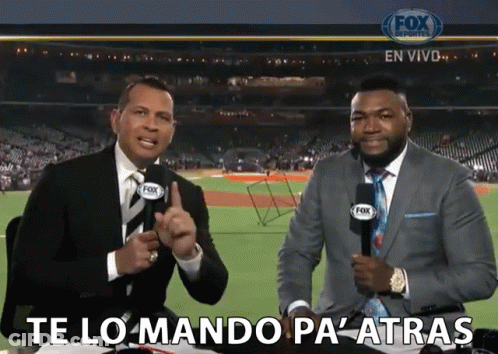 Two Fox Sports Announcers Are Talking To Each Other GIF