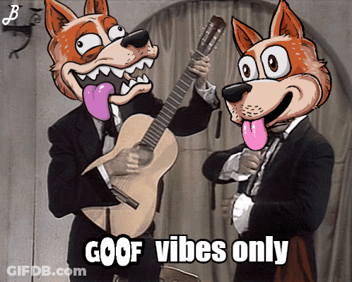 Two Foxes Playing Guitars Goof Vibes Only GIF